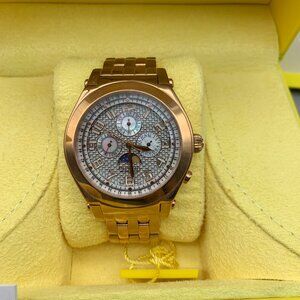 Invicta Men's 4824 Rose Gold-tone Mother of Pearl Wrist Watch in Box 47mm